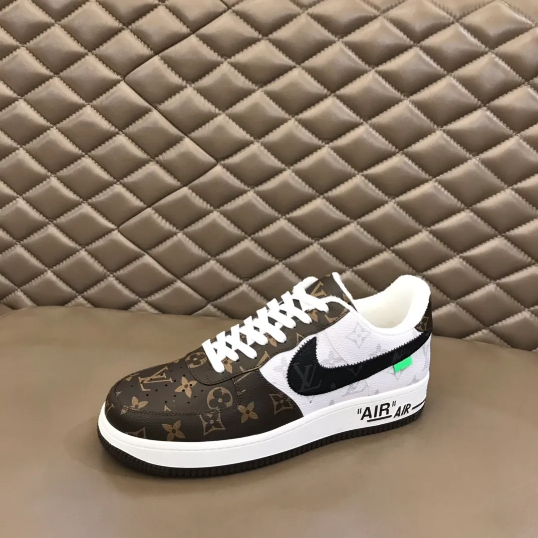 Men's shoes 💰p420 "*OUIS *UITTO*" x OFF-WHITE x Nike tripartite collaboration! Trendy and cool men's casual sports shoes with unrivaled color matching. The design idea basically continues the style of THE TEN. The Swoosh line and tongue label have a very familiar visual effect and are both fashionable and trendy! A must-have for fashionistas! The effect on your feet is absolutely stunning! (The original drawer packaging accessories are complete) Code number 38-45